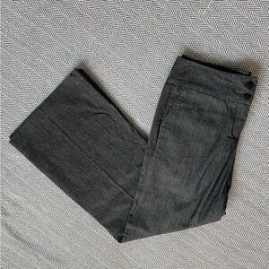 Sandro Charcoal Gray wider leg petite Dress Pants